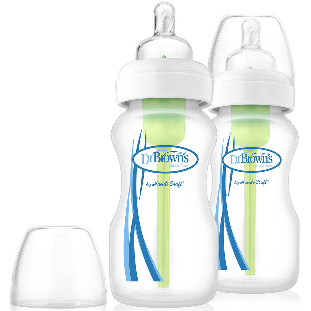 Dr. Brown's 9 oz. Options Glass Bottle Wide Neck 2-Pack - Tadpole