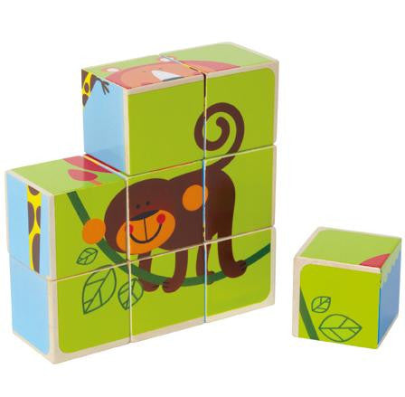 Hape Block Puzzle Zoo Animals - Tadpole