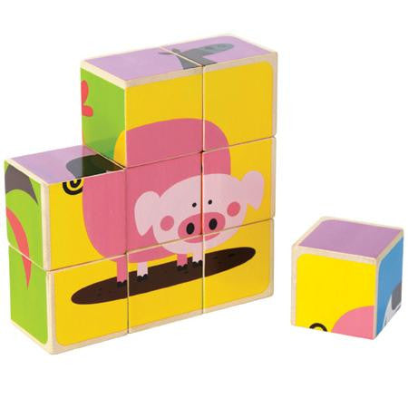 Hape Block Puzzle Farm Animals