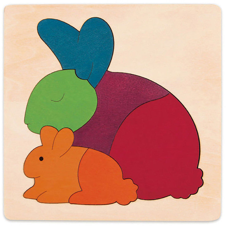 Hape Rainbow Rabbit Wood Puzzle
