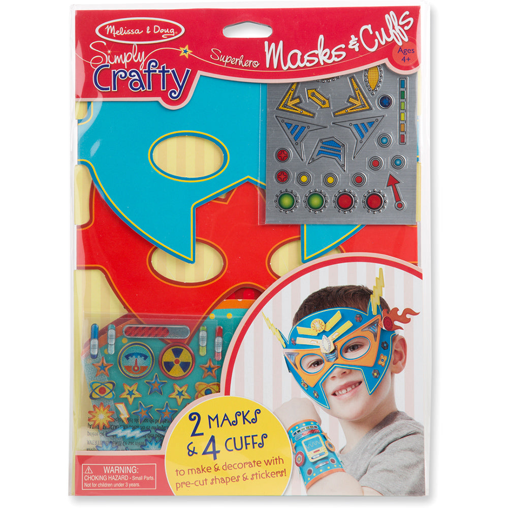 Melissa & Doug Simply Crafty Superhero Masks & Cuffs