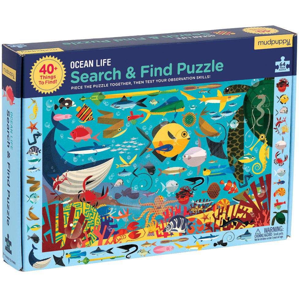 Mudpuppy Search & Find Puzzle Ocean Life