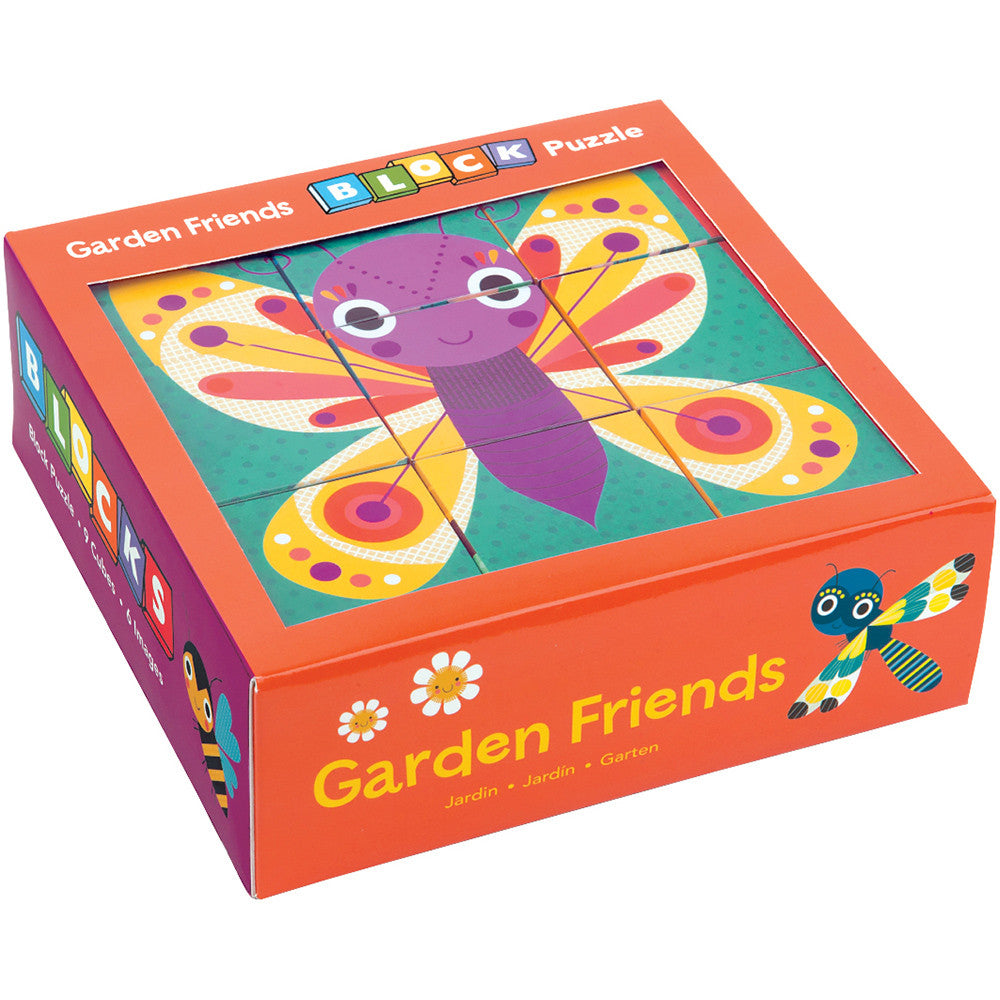 Mudpuppy Block Puzzle Garden Friends