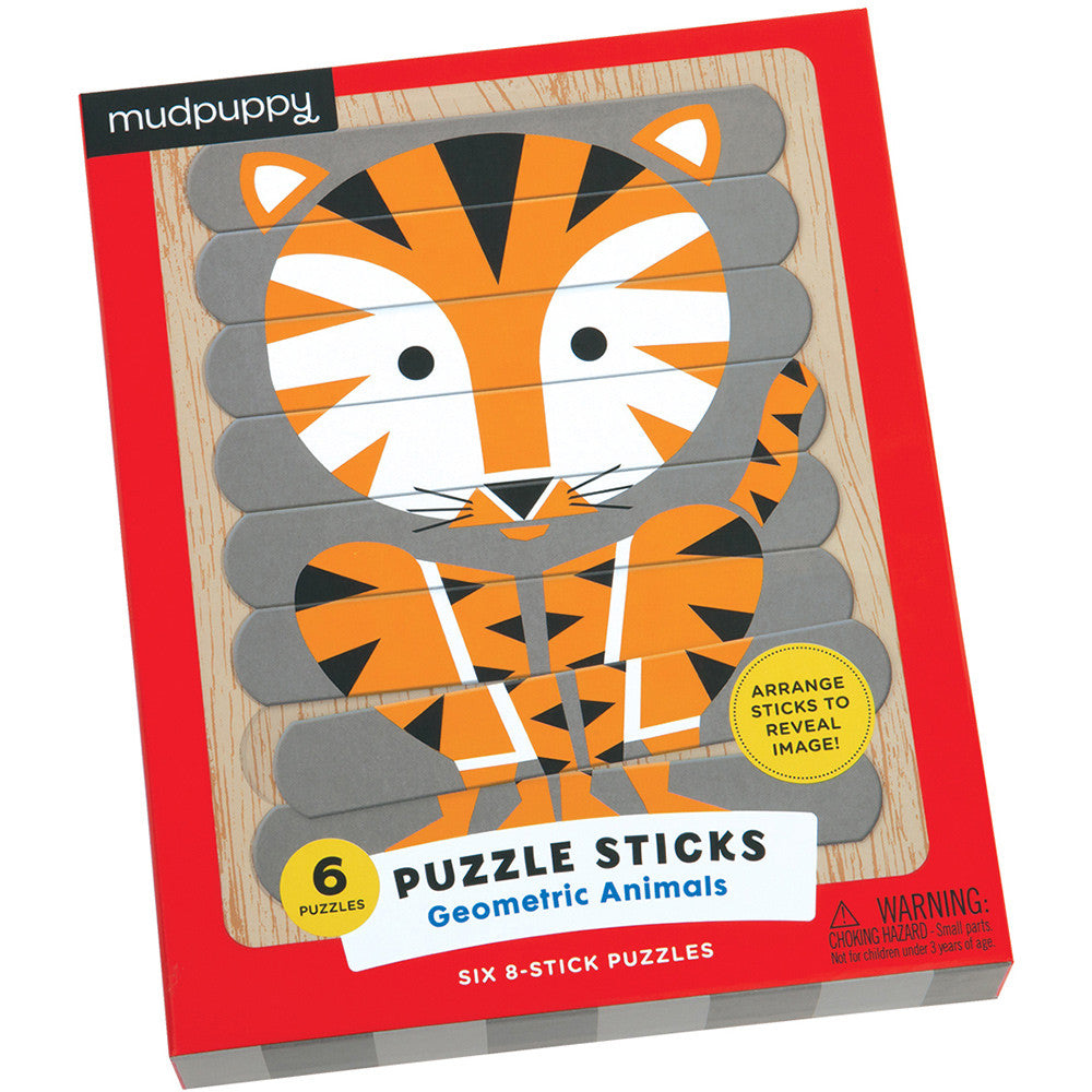 Mudpuppy Puzzle Sticks Geometric Animals - Tadpole