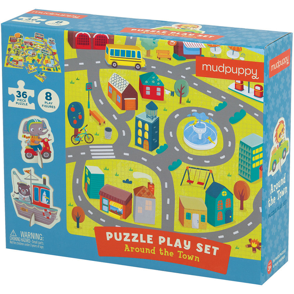 Mudpuppy Puzzle Play Set Around the Town