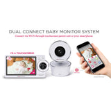 Project Nursery 5" Dual Connect Wi-Fi Baby Monitor System (disc) - Tadpole