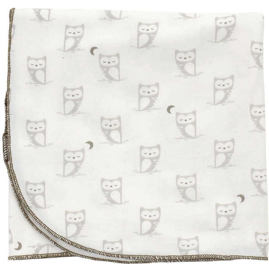 Silkberry Baby Organic Swaddle Blanket Owl
