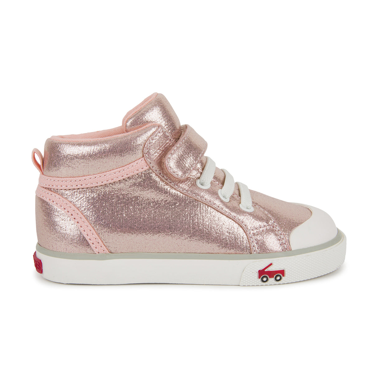 See Kai Run Peyton Rose Shimmer High Top Sneakers - Tadpole