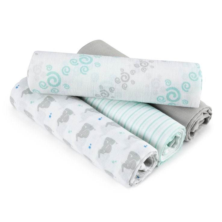 Aden + Anais Swaddle 4pk - Tadpole