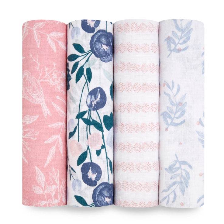 Aden + Anais Swaddle 4pk - Tadpole