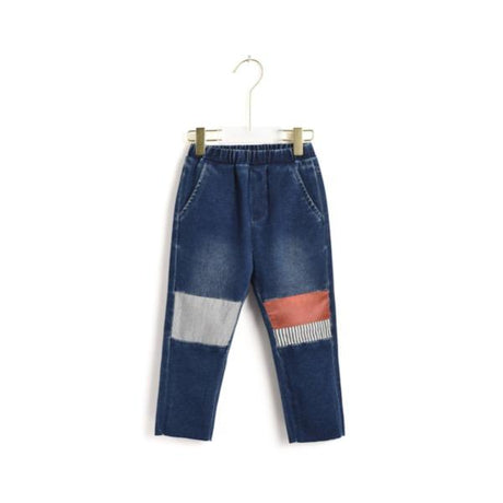 Aimama Contrasting Knees Jeans - Tadpole