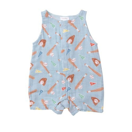 Angel Dear Shortie Baseball Romper - Tadpole