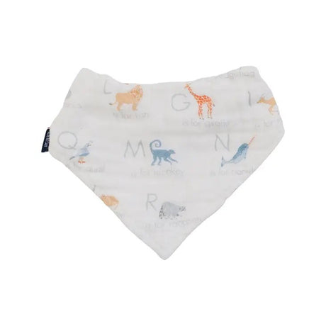 Animal Alphabet Muslin Bandana Bib - Tadpole