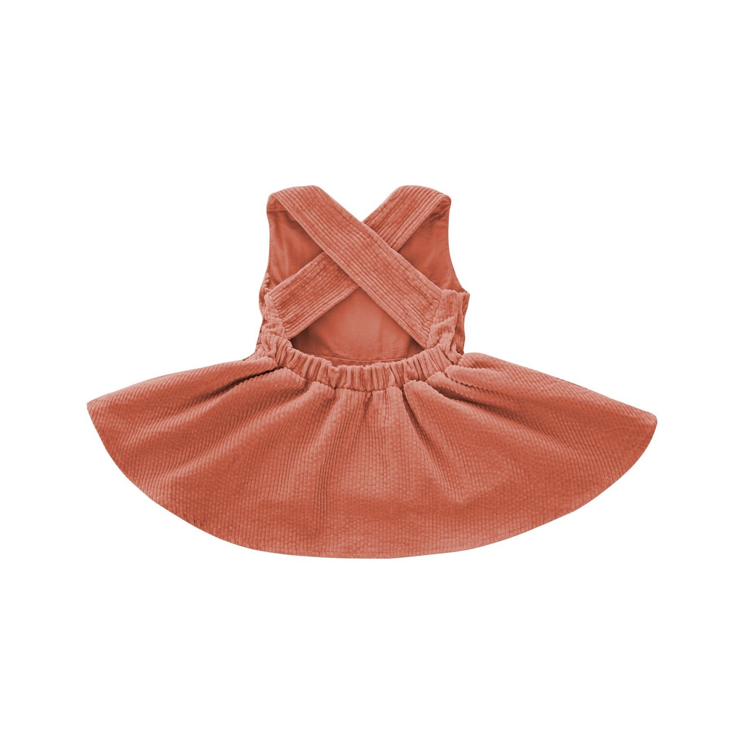 Baby Corduroy Pinafore Dress - Coral - Tadpole