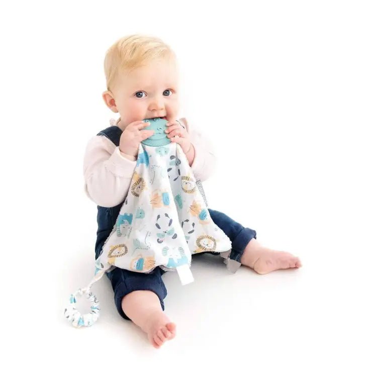 Baby Lovey with teether cheeky animals Comforter Kids - Tadpole