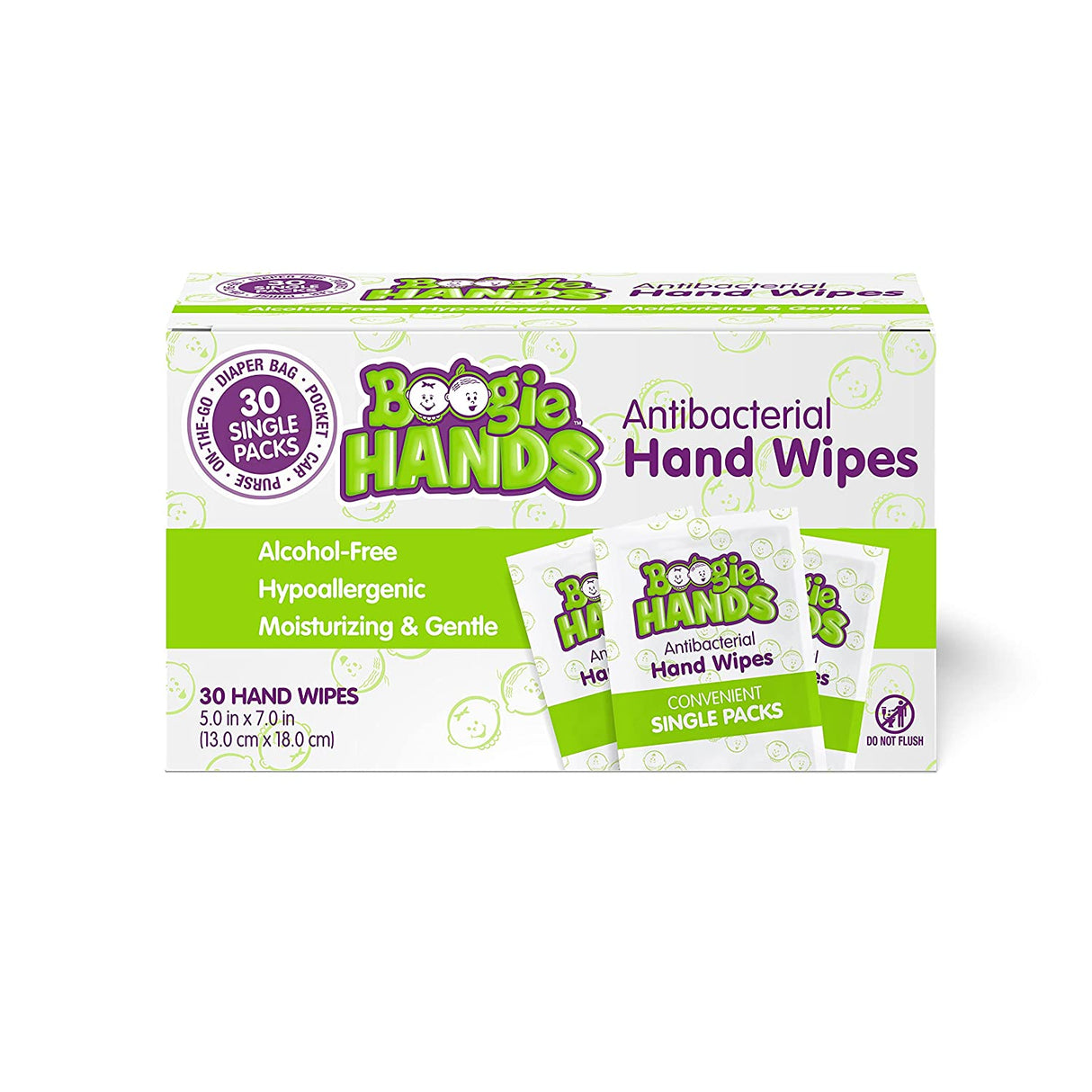 Boogie Hands Antibacterial Hand Wipes - Tadpole