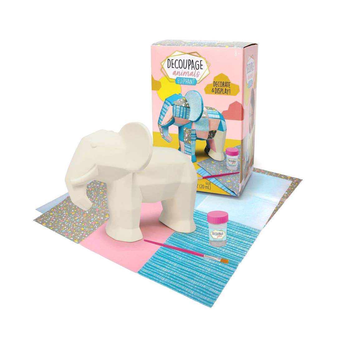 Bright Stripes Decoupage Animals - Tadpole