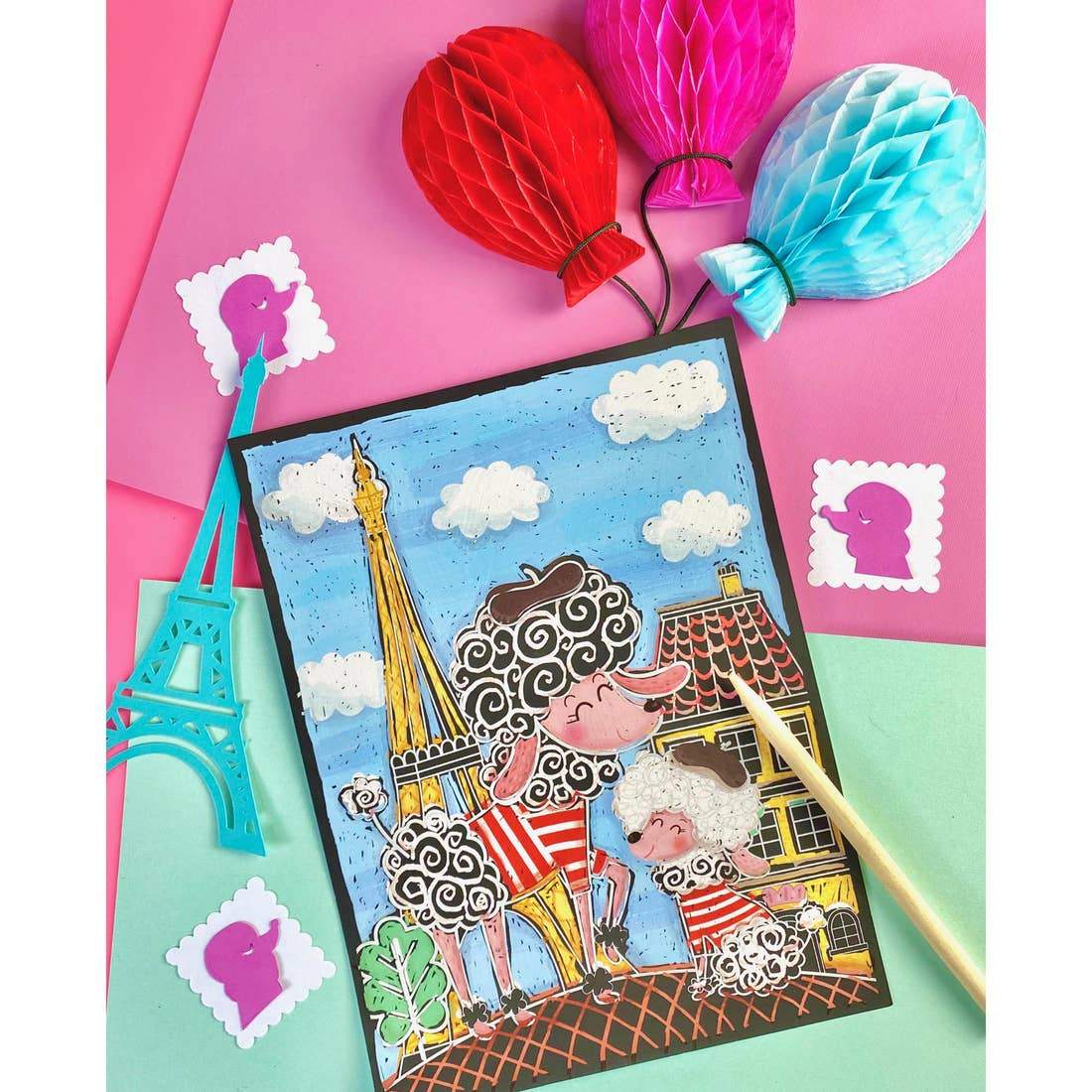 Bright Stripes Scratch-Tastic Pictures - Tadpole