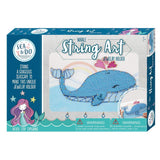 Bright Stripes Whale String Art - Tadpole