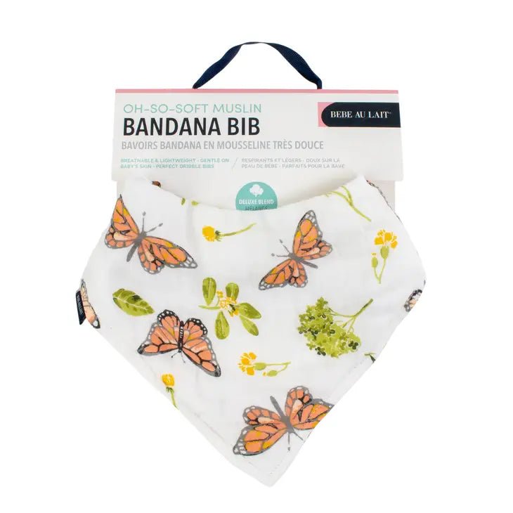 Butterfly Oh-So-Soft Muslin Bandana Bib - Tadpole