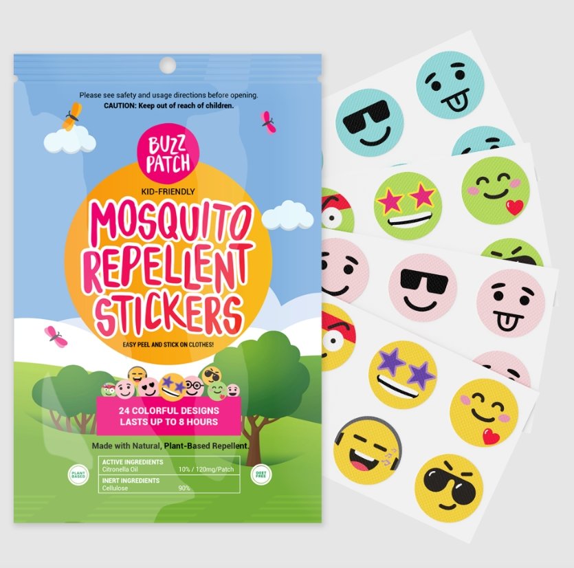 BuzzPatch - Bug, Mosquito and Insect Repellent Stickers - Tadpole