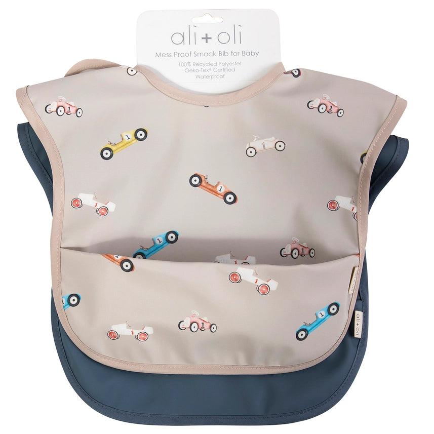 Short Sleeve Smock Baby Bib
