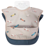 Short Sleeve Smock Baby Bib
