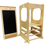 Cassaro Kids Convertible Play Tower with Slide and Chalkboard - Tadpole