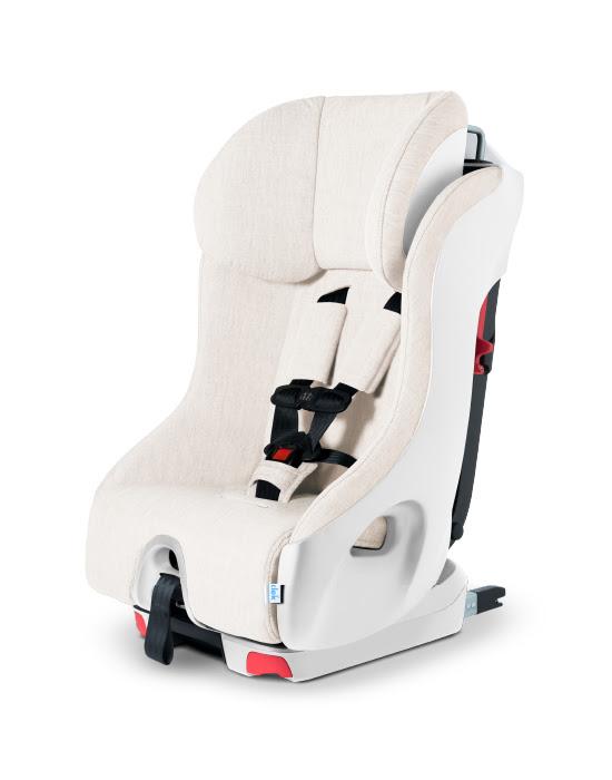 Clek Foonf Convertible Car Seat Snow White with white frame