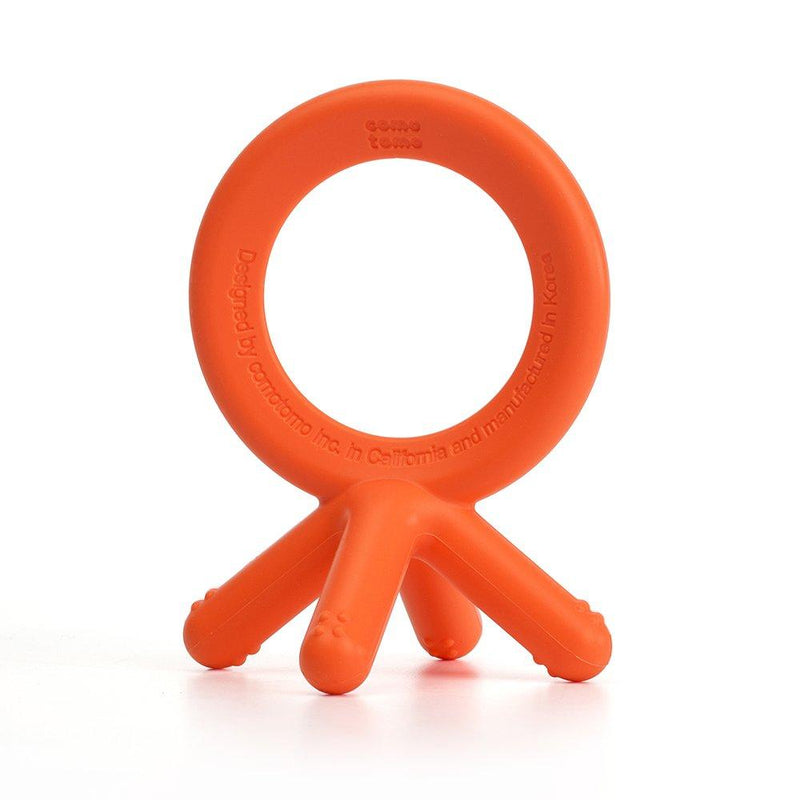 Comotomo Silicone Baby Teether Orange - Tadpole