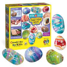 Creativity For Kids Hide & Seek Paint Pour Rocks - Tadpole