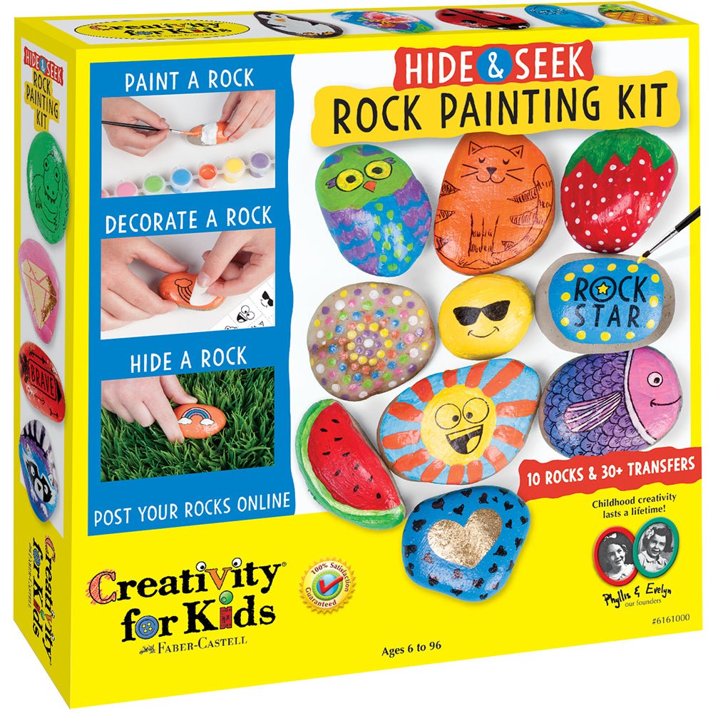 Creativity For Kids Hide & Seek Rock Painting Kit - Tadpole