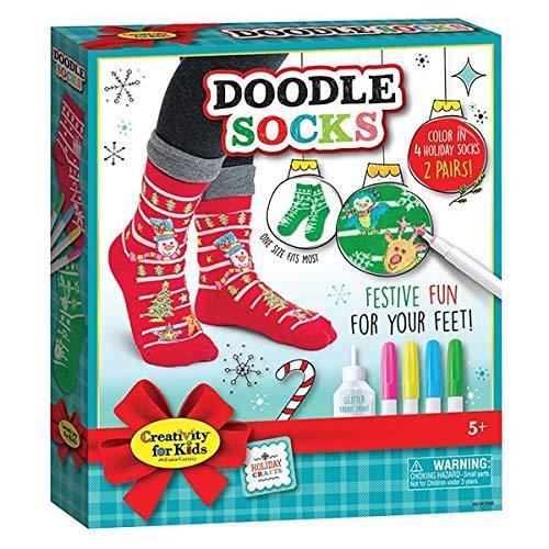 Creativity For Kids Holiday Doodle Socks - Tadpole