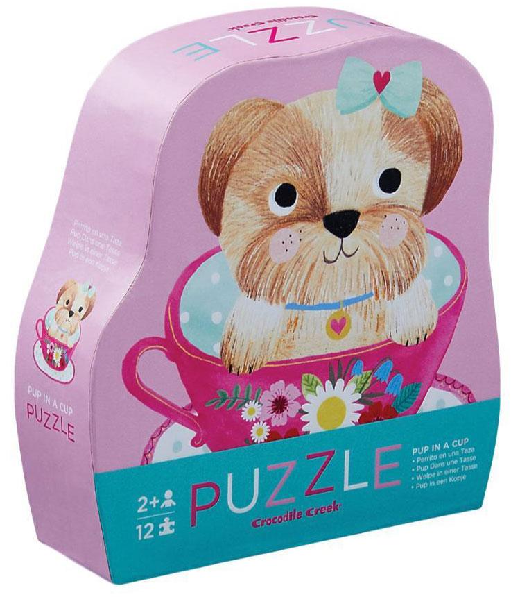 Crocodile Creek 12-Piece Puzzle Pup in a Cup - Tadpole