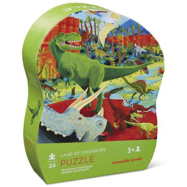 Crocodile Creek 24-Piece Puzzle Land of Dinosaurs - Tadpole