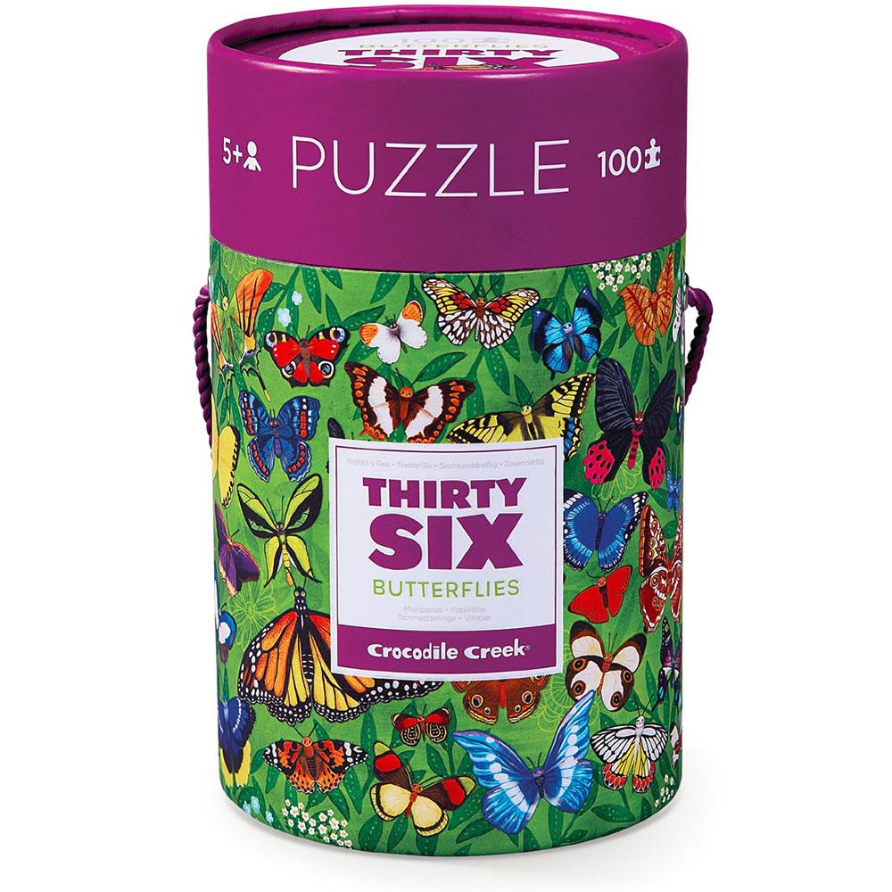 Crocodile Creek 36 Butterflies Puzzle (100 Pieces)