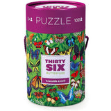 Crocodile Creek 36 Butterflies Puzzle (100 Pieces) - Tadpole