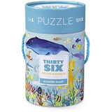 Crocodile Creek 36 Ocean Animals Puzzle (100 Pieces) - Tadpole