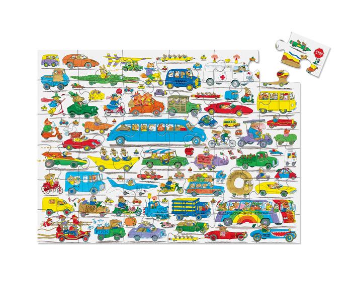 Crocodile Creek 36-Piece Puzzle Richard Scarry Cars & Trucks & Things That Go - Tadpole