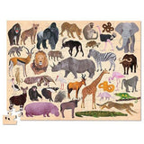 Crocodile Creek 36 Wild Animals Puzzle (100 Pieces) - Tadpole