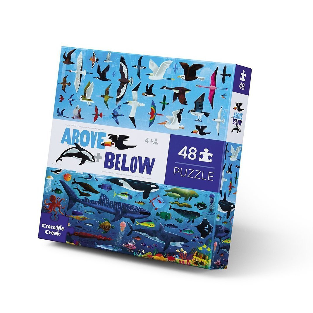 Crocodile Creek Above & Below 48pc Puzzle Sea & Sky - Tadpole