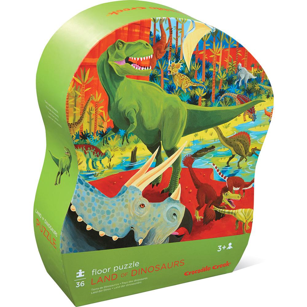 Crocodile Creek Classic Floor Puzzle Land of Dinosaurs