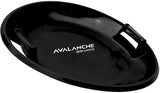 Downhill Saucer Snow Sled Includes Durable Handles (Black 25") - Tadpole
