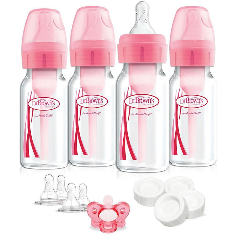Dr. Brown's Breast to Bottle Feeding Set, Pink - Tadpole