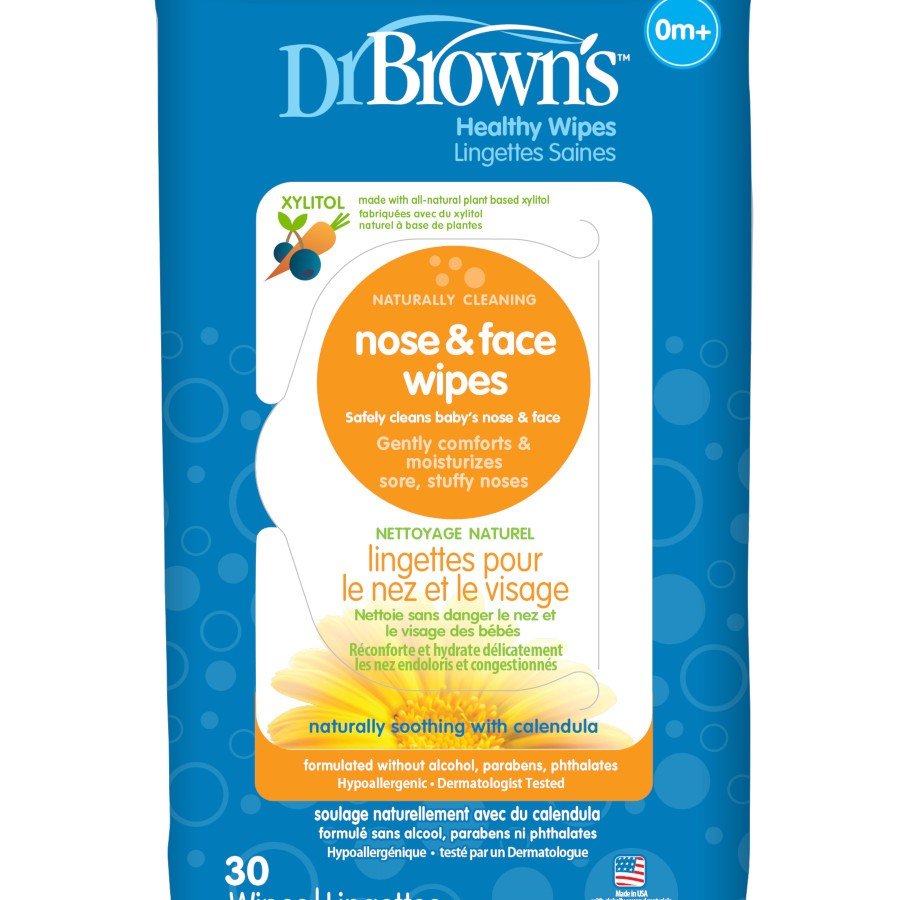 Dr. Brown’s® Nose and Face Wipes, 30 Count - Tadpole