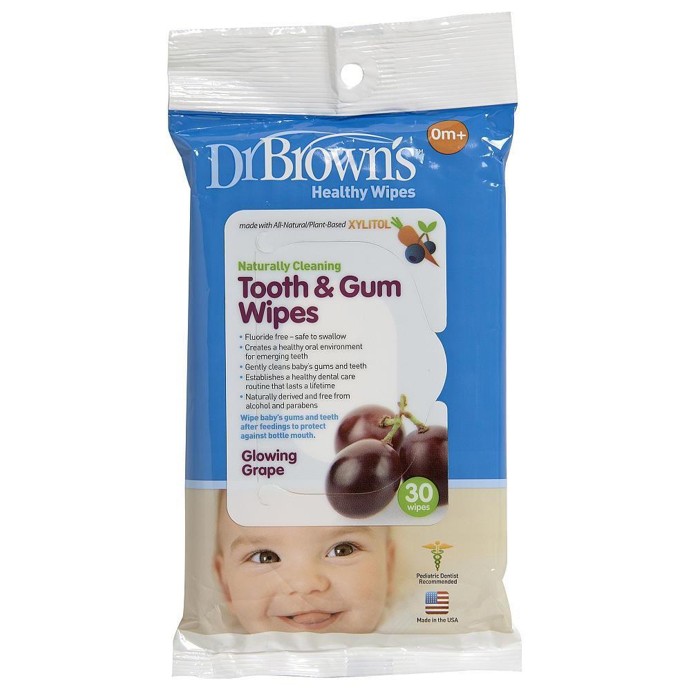 Dr. Brown's Tooth & Gum Wipes - Tadpole
