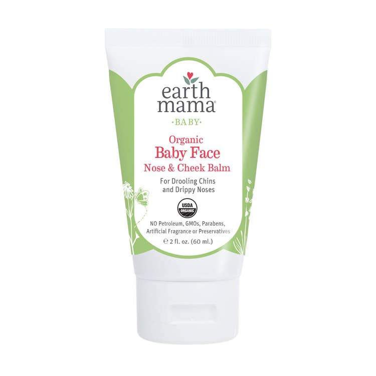 Earth Mama Organics Baby Face Organic Nose & Cheek Balm - Tadpole