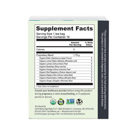 Earth Mama Organics Throat Smoothie Tea - Tadpole