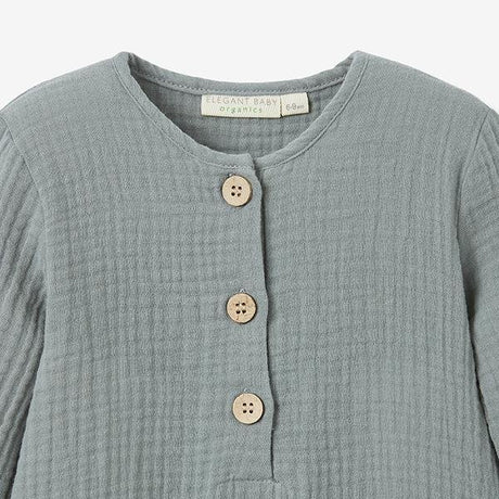 Elegant Baby Henley Jumpsuit - Tadpole