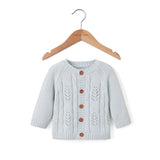 Elegant Baby Leaf Knit Cardigan - Tadpole